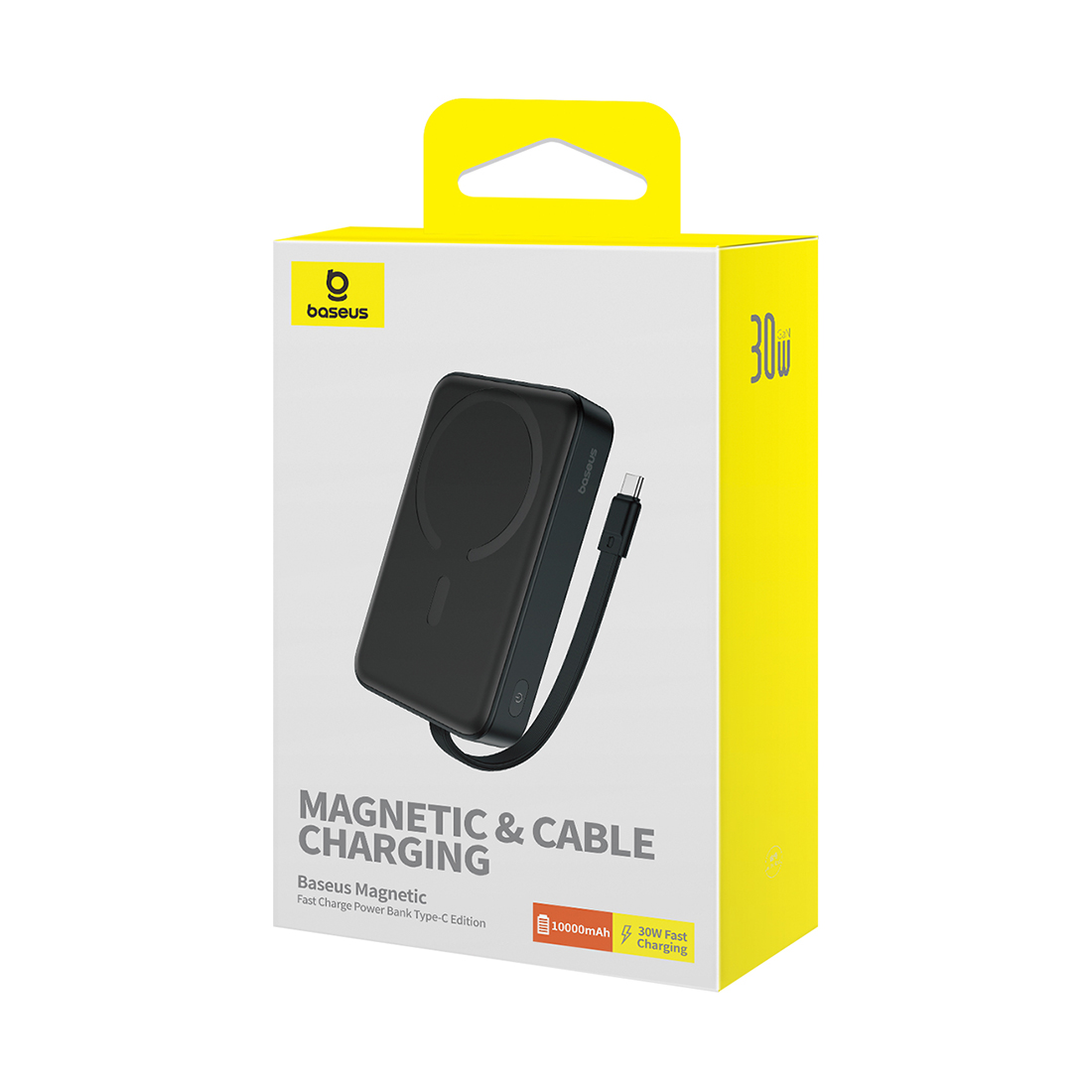 Портативный внешний аккумулятор Baseus Magnetic Mini 10000mAh 30W Black (P1002210B113-00)