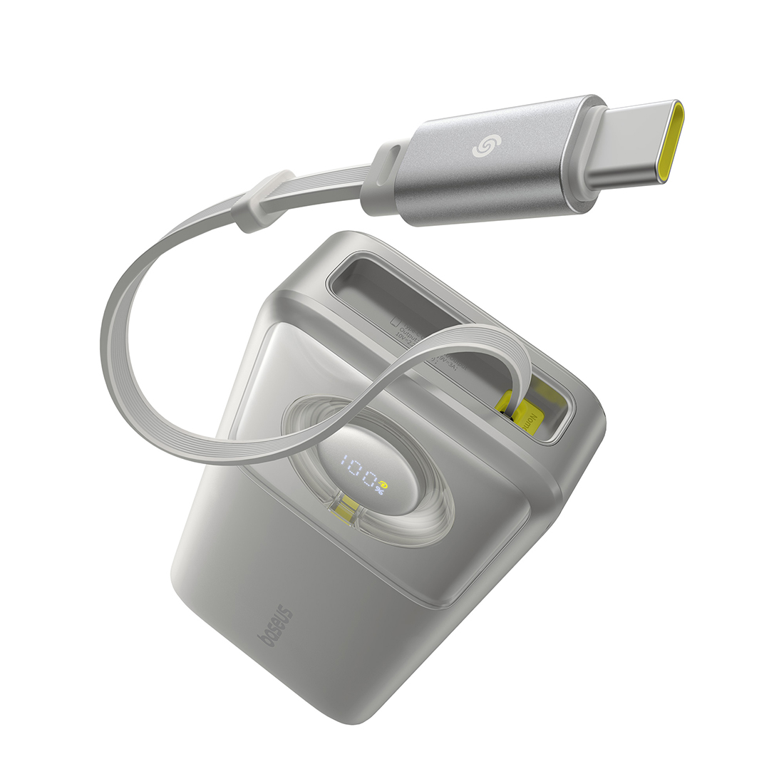 Портативный внешний аккумулятор Baseus Free2Pull 20000mAh 65W Gray (P10073700843-00)