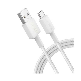 Интерфейсный кабель Anker 322 USB-A to USB-C 1М (A81H5G21) Белый