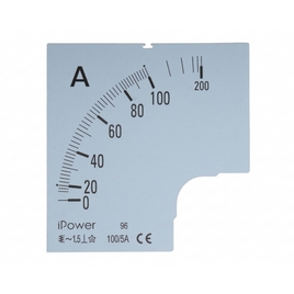 Шкала для амперметра iPower 100/5