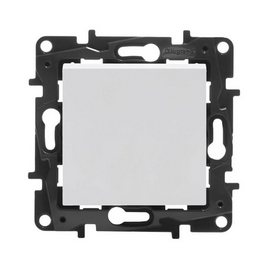 Выключатель одноклавишный Niloe Step 10А авт.клеммы Белый new