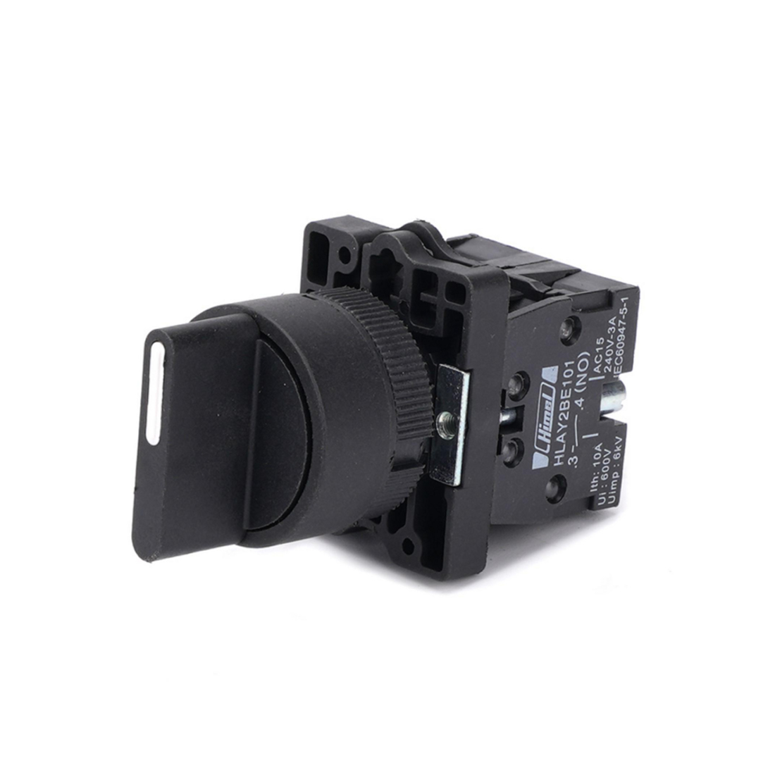 Переключатель 3 поз. Himel 2НО чёрный фиксируемый