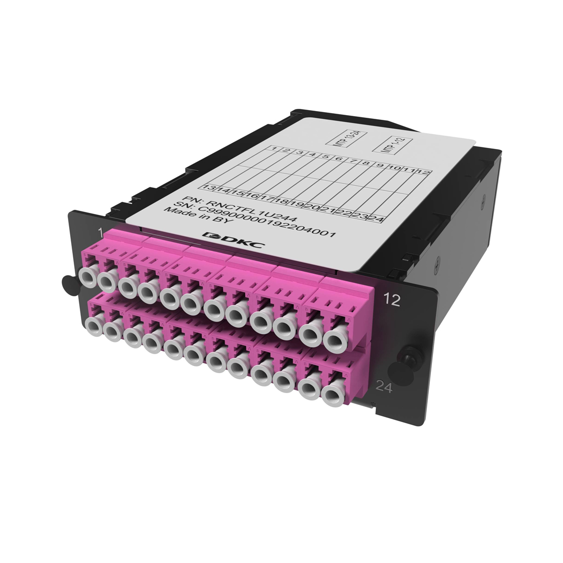 Претерминированная кассета RNCTFL1U244 24ОВ 50/125 OM4