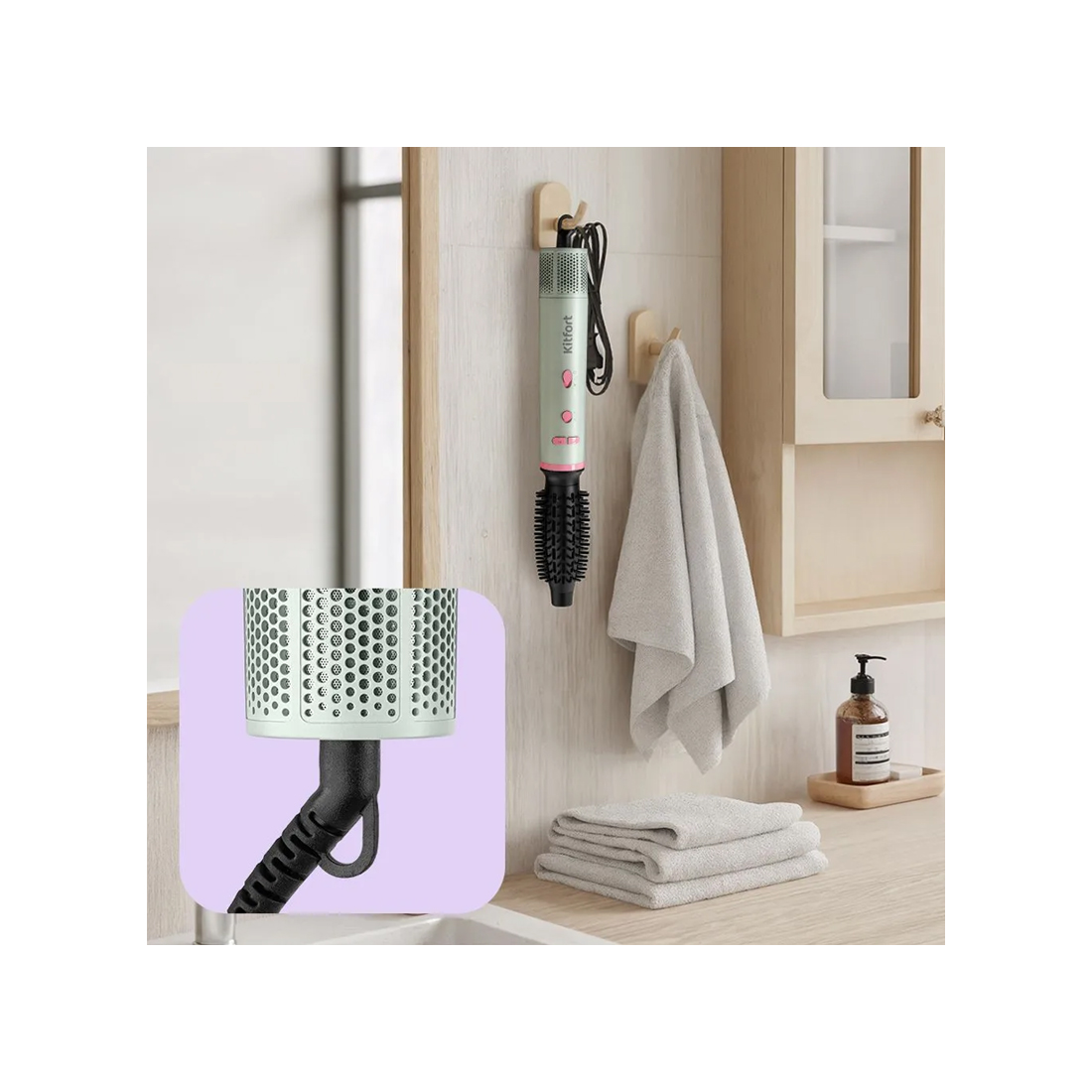 Фен-щетка с вращением Kitfort KT-4240