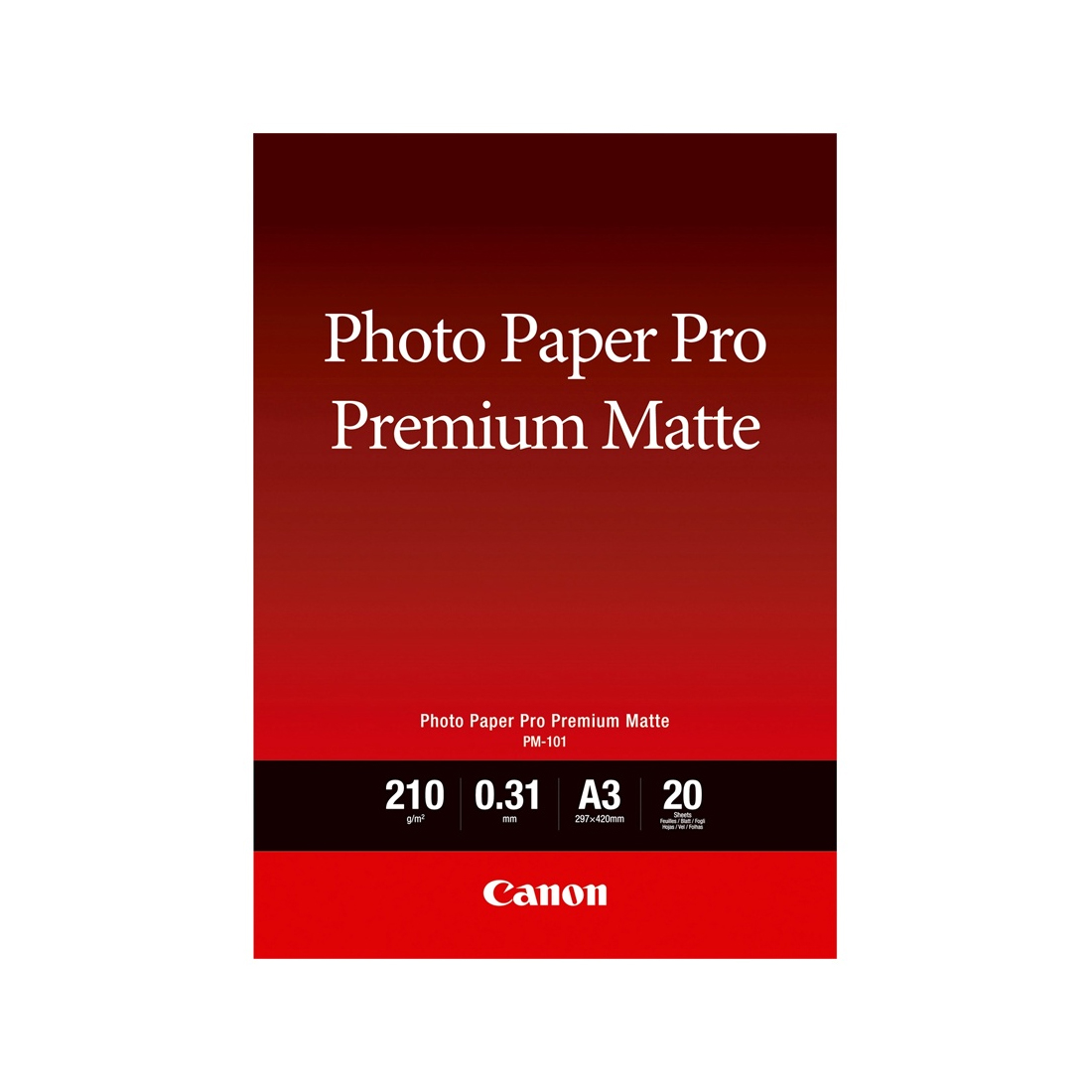 Матовая фотобумага Canon PM-101 A3+ 20 шт.