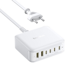 Адаптер питания Baseus EnerFill FH21 Desktop Charging Station 4C+2U 120W EU Moon White