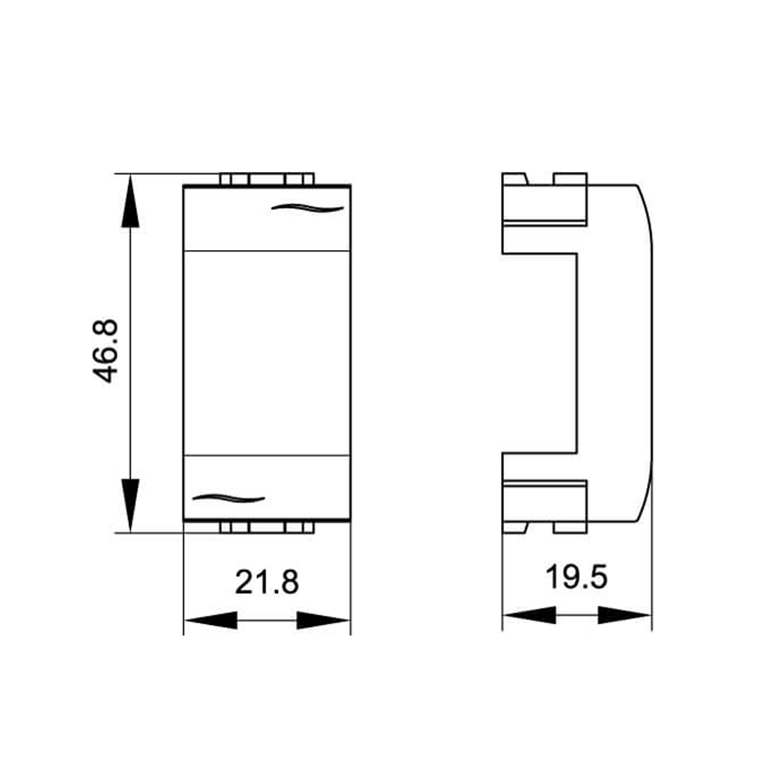 Заглушка DKC 77616N чёрная 1мод.