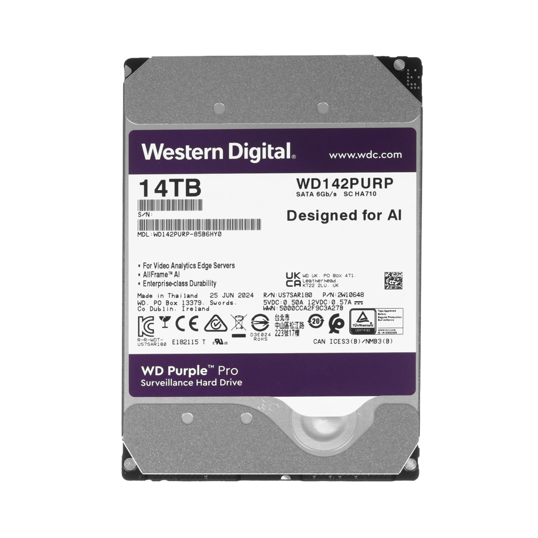 Жесткий диск Western Digital WD142PURP HDD 14Tb