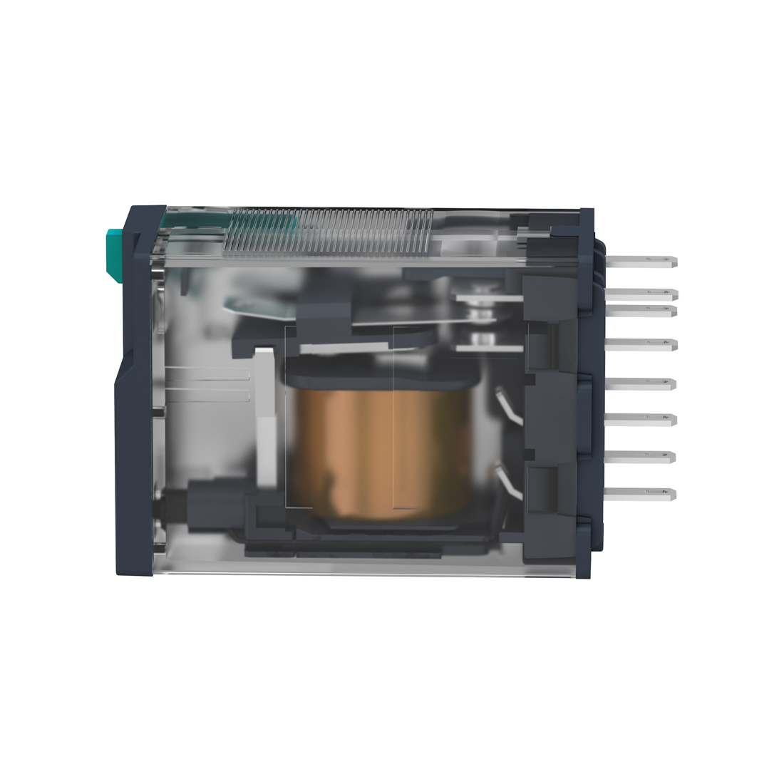 Реле интерфейсное RXM SE RXM4AB1MD 6А 220В с блок кнопкой 4CO