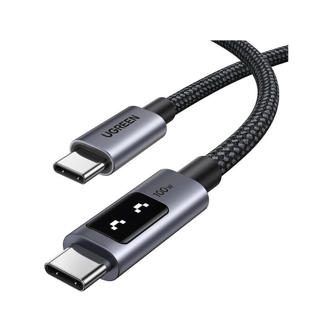 Интерфейсный кабель UGREEN Uno USB-C to USB-C PD Fast Charging Cable 5A Max 1m (35501)