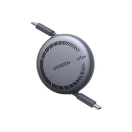 Интерфейсный кабель UGREEN USB-C to USB-C PD Fast Charging Retractable Cable 100W Max 1m (65905)