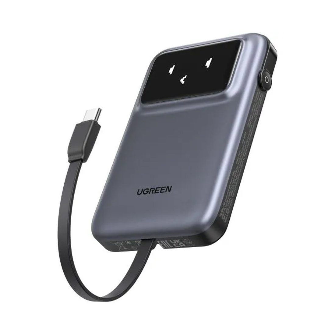Портативный внешний аккумулятор UGREEN 10000mAh Built-in Cable (35603B)