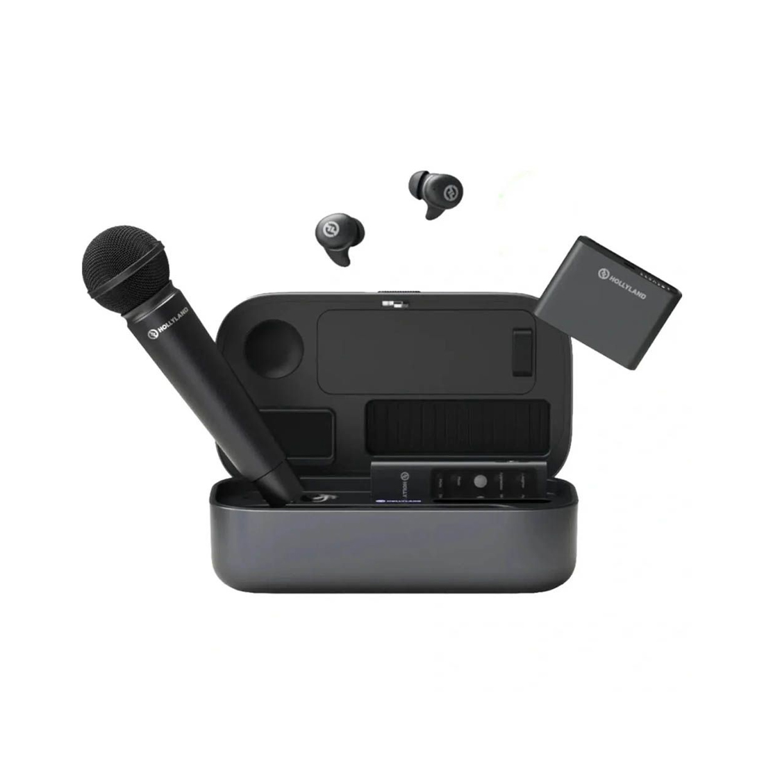 Микрофон, Hollyland, MELO P1 Combo, 32-bit Float Audio, 48kHz, Кардиоидная Диаграмма Направленности, AI Шумоподавление, Дальность До 60 м, Частотный Диапазон 20Hz–20kHz, Динамический Диапазон 114dB, До 12 Часов Автономной Работы, Аккумулятор 600mAh, USB-C — фото 2