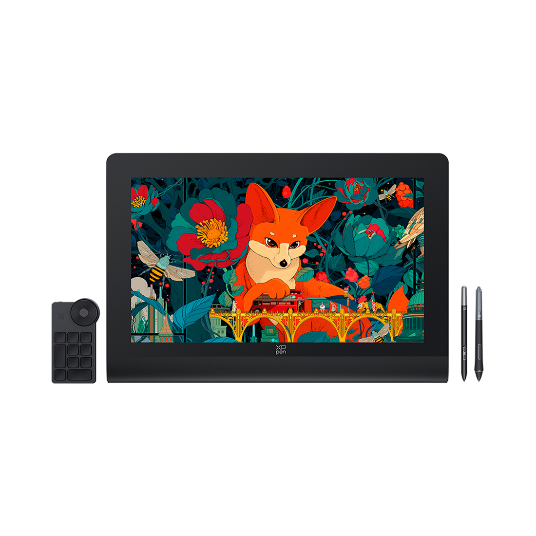 Графический планшет, XP-Pen, Artist Ultra 16 CPMD160UH, Разрешение 5080 lpi, Чувствительность к нажатию 16384, Интерфейс USB-C, Рабочая область 13.5"х7.6", Чёрный