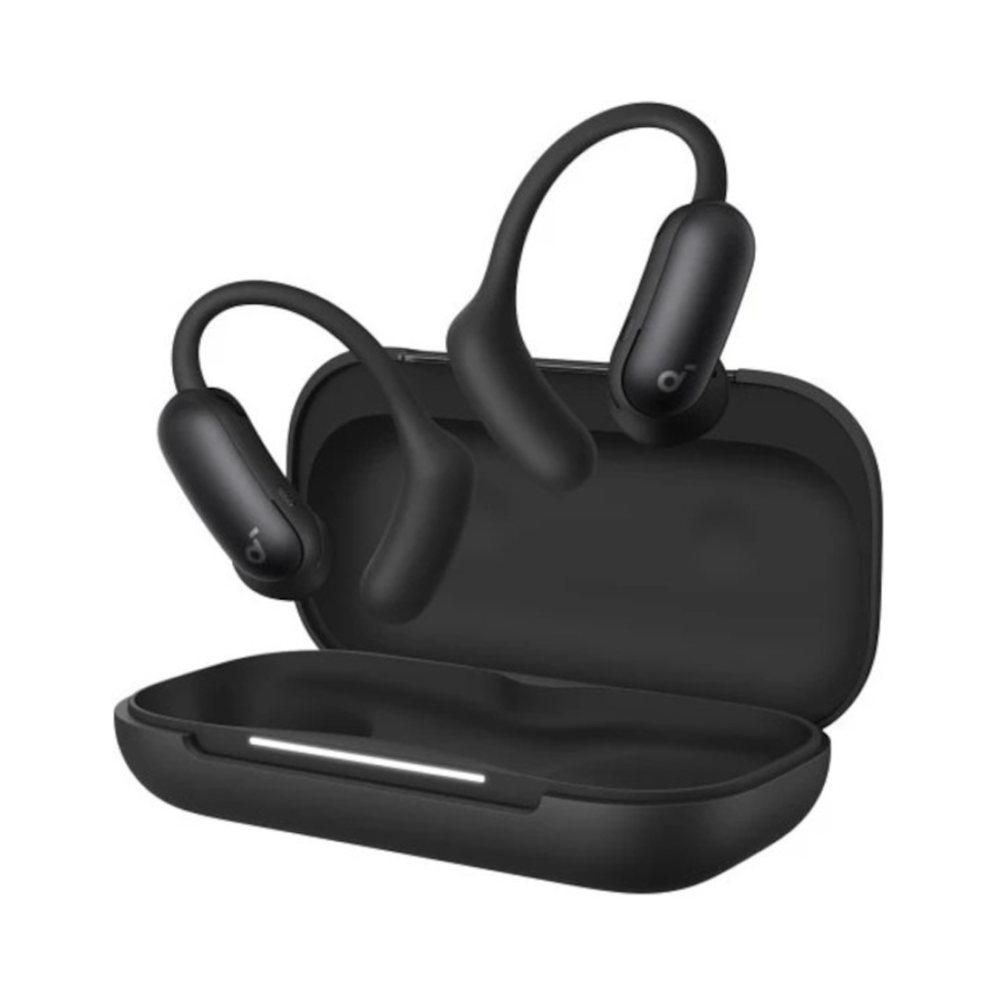 Наушники, Soundcore, AeroFit 2 Pro (A3875G11), Bluetooth 5.3, TWS, динамики 11 мм, до 48 часов работы, IP68, открытая конструкция, быстрая зарядка, Черный — фото 3