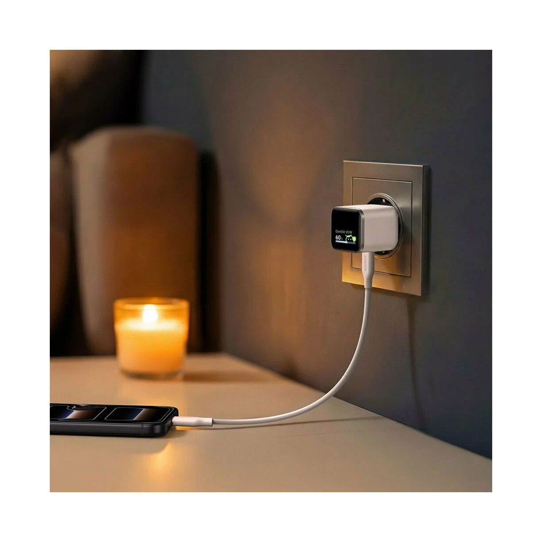 Адаптер питания Anker Nano Charger （45W, Smart Display) (A121DG21) Белый