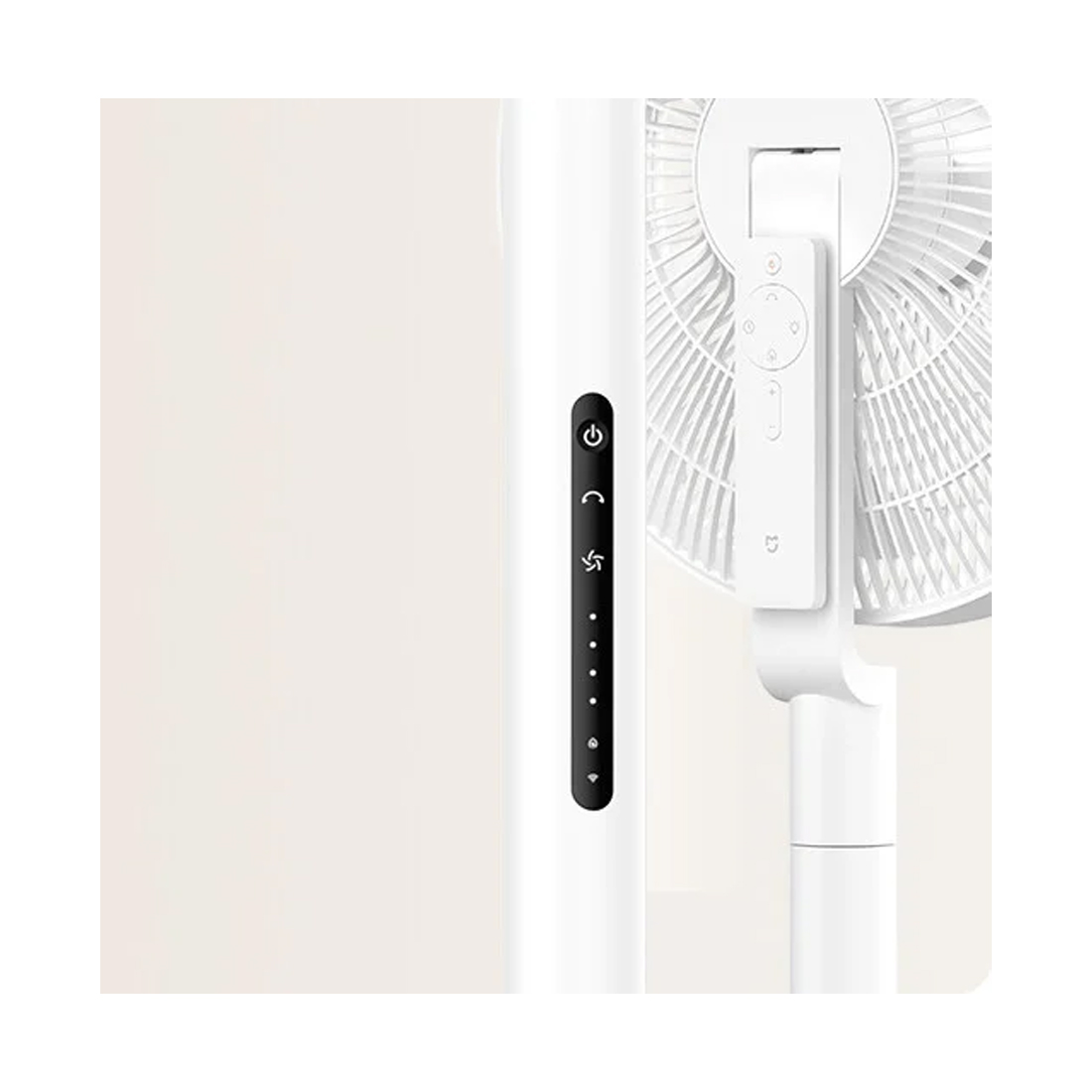 Вентилятор напольный, Mijia, Smart Standing Fan Pro Slim EU (BPLDS12DM/BHR08UQEU), Потребляемая мощность 15 Вт, Уровень шума 63 дБ, Таймер, Управление механическое, через приложение, голосовой помощник, 2.4 G Wi-Fi, Белый — фото 2