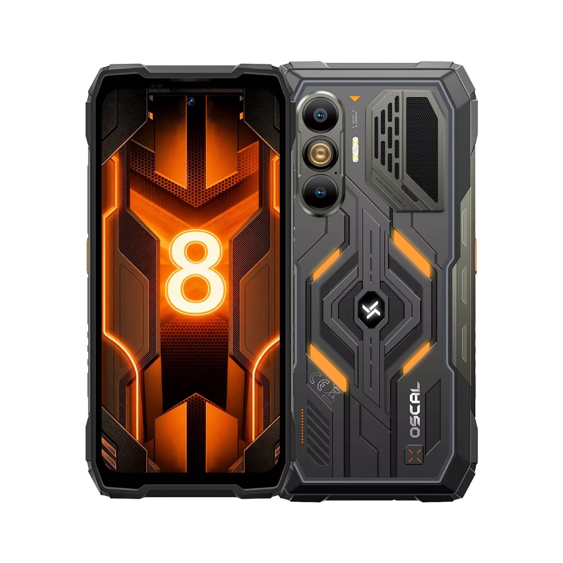 Смартфон OSCAL PILOT 8 Rugged Phone 12GB RAM 256GB ROM Black
