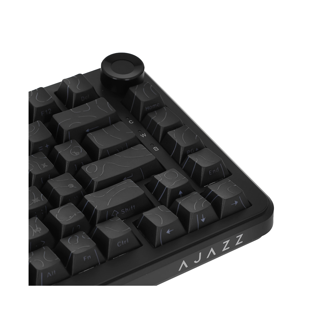 Клавиатура, Ajazz, AK820/Max/Magnetic/CB, AK820 Max, Магнитная, 75%, Magnetic Switches, Проводная, USB, Подсветка RGB, Анг/Рус, Чёрная — фото 3