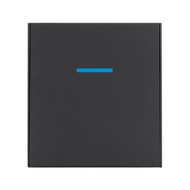 Выключатель 1 клавишный LED Inovao Чёрный