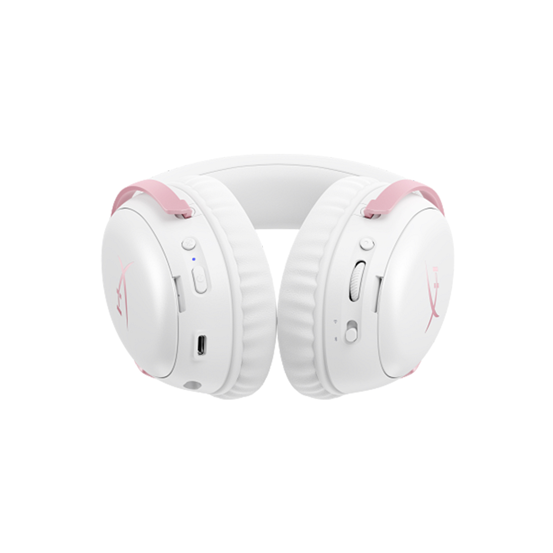 Гарнитура, HyperX, DG0R2AA, Cloud III S Wireless, Микрофон съёмный гибкий, Динамики 53 мм, 64 Ом, 20-20000 гц, Беспроводные, Бело-розовый — фото 2
