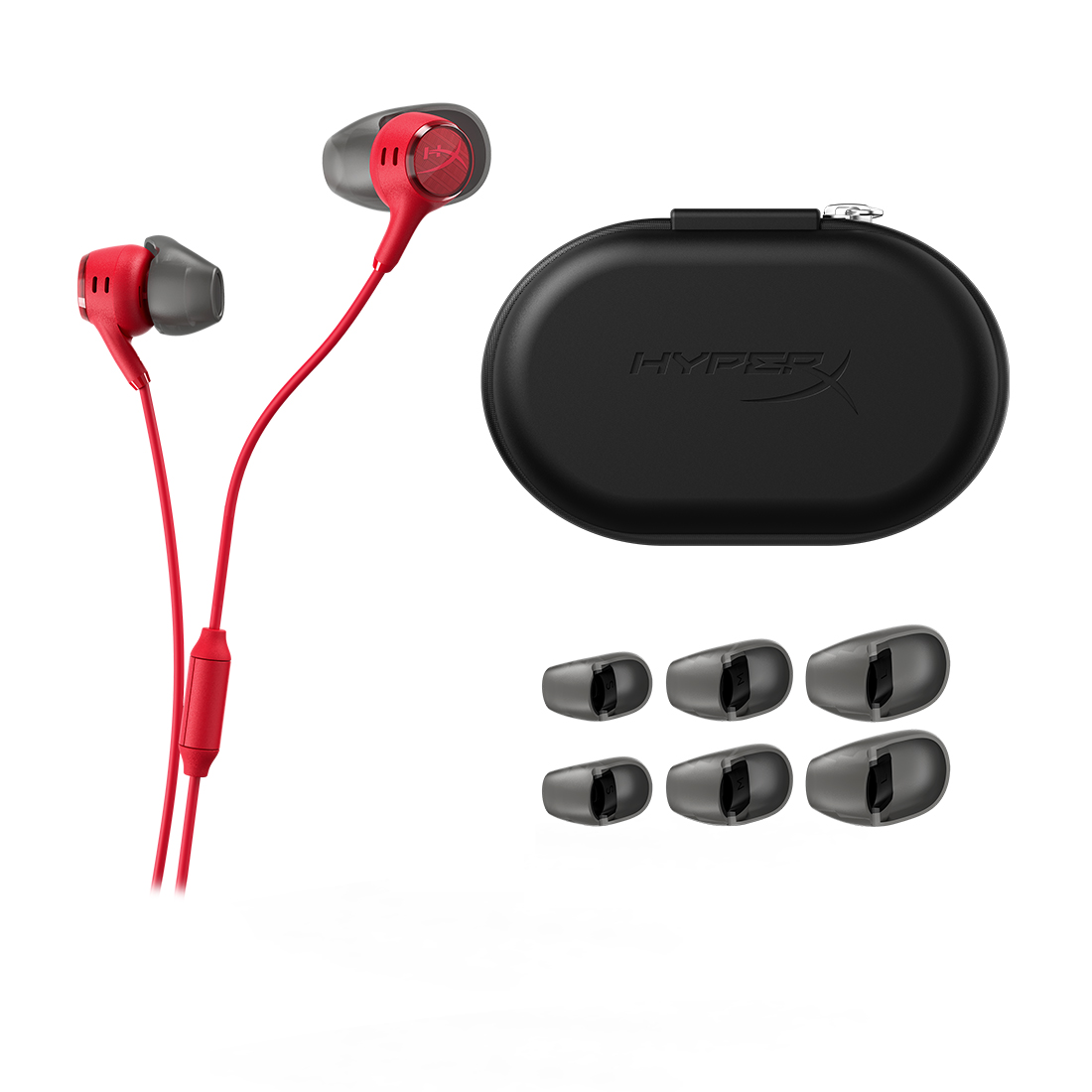 Наушники с микрофоном HyperX Cloud Earbuds III Red