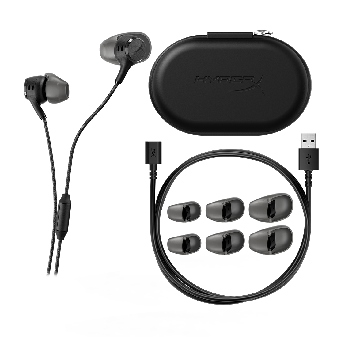 Наушники с микрофоном HyperX Cloud Earbuds III S Black